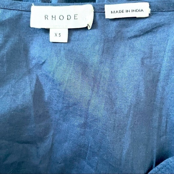 Rhode Anya smocked dress in navy - Picture 7 of 8